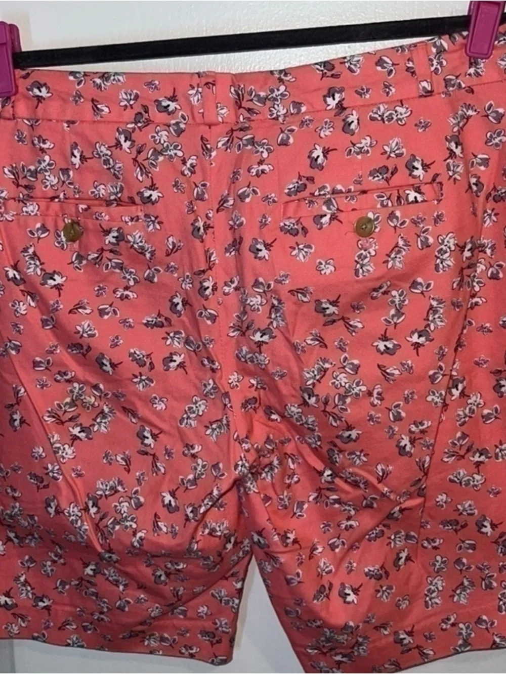 Banana Republic Coral Pink Floral Swim Board Shorts